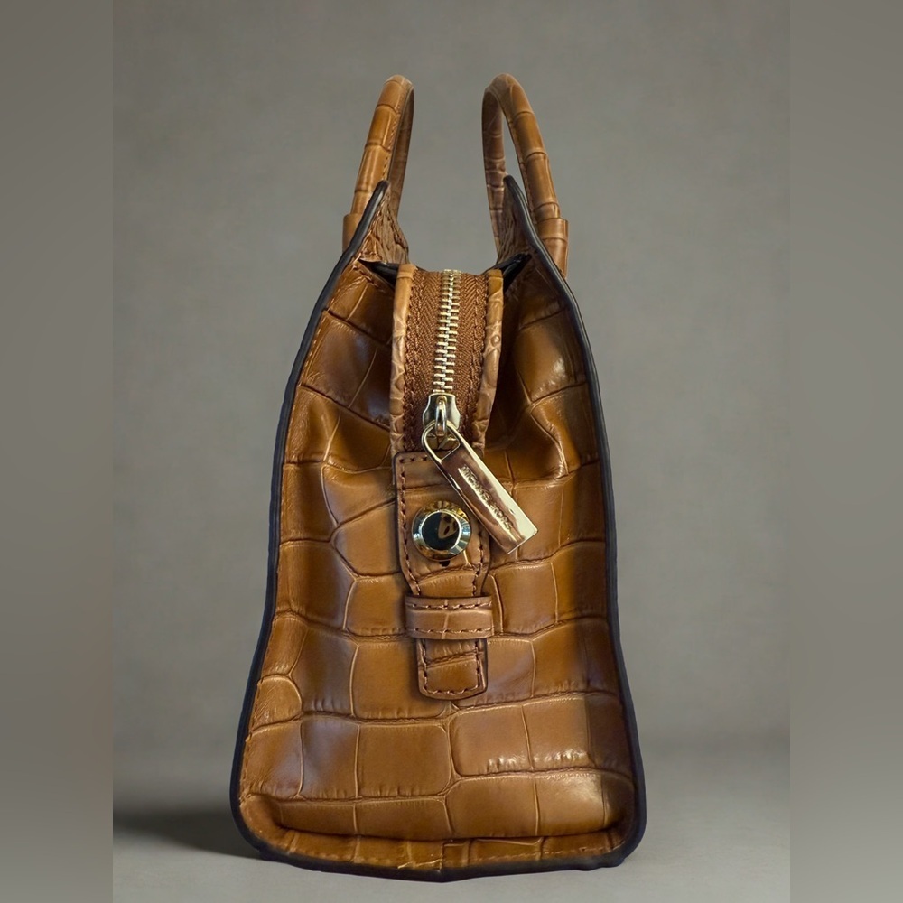 Michael Kors Collins Studded MD Satchel - Walnut New With Tags - Picture 4 of 9